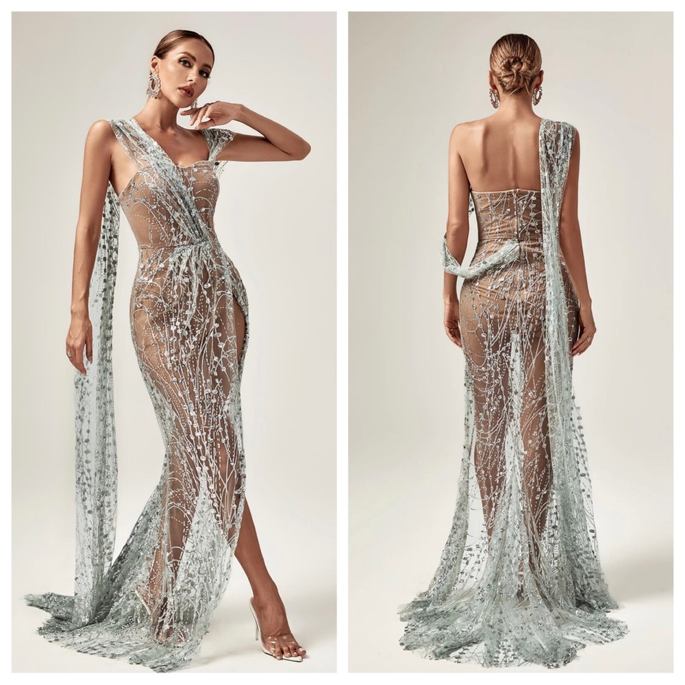 Fairy Dust Sparkle Glitter Dress: Silver - Picture 3 of 13